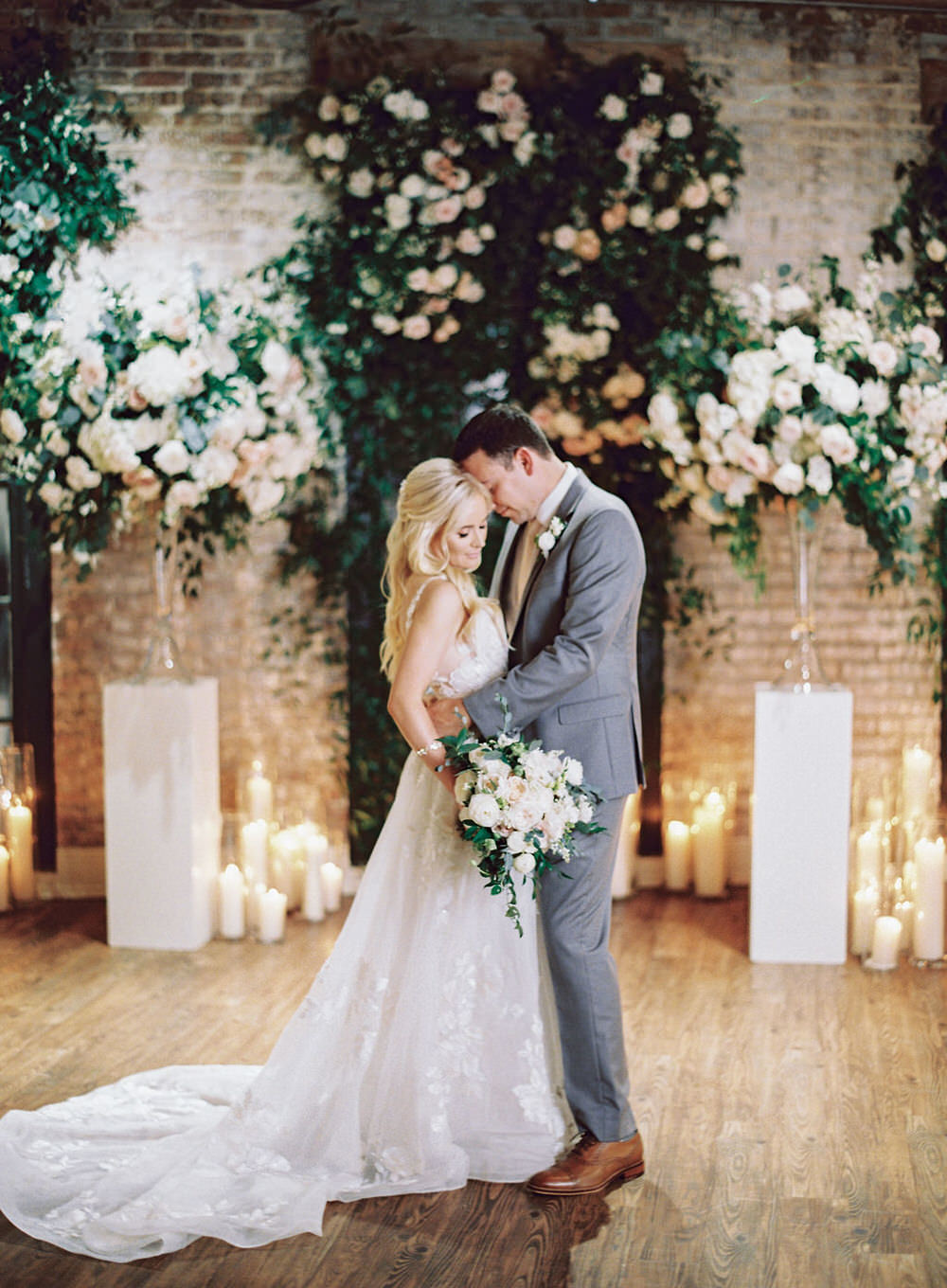 bride and groom portrait in New Orleans